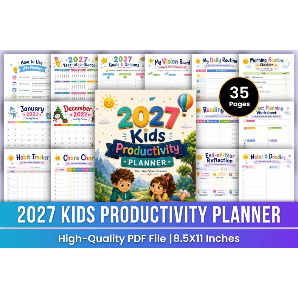 Kids Productivity Planner