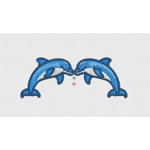 Dolphin Embroidery Design