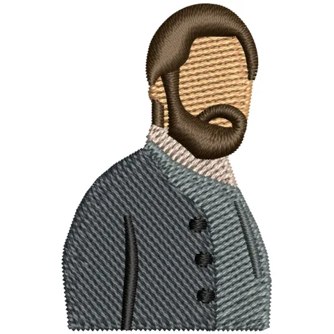 Decent Man Embroidery Design
