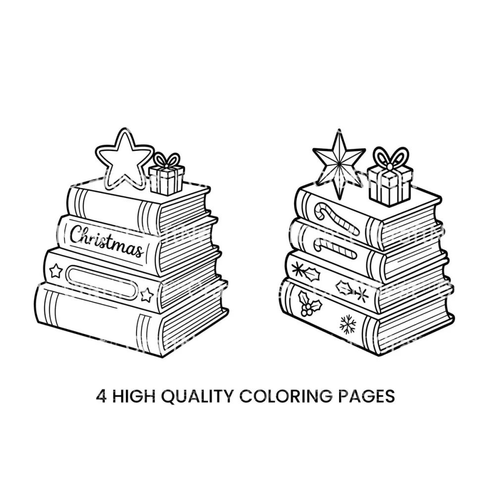 Christmas Coloring Books and Hot DrinksPlanner Coloring Books