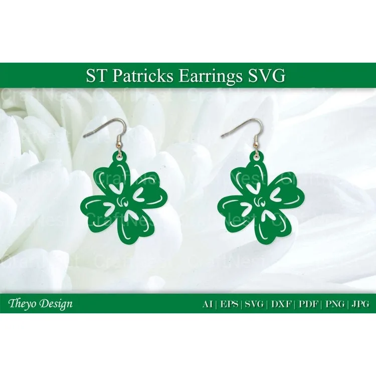St Patrick's Day Earrings SVG Bundle