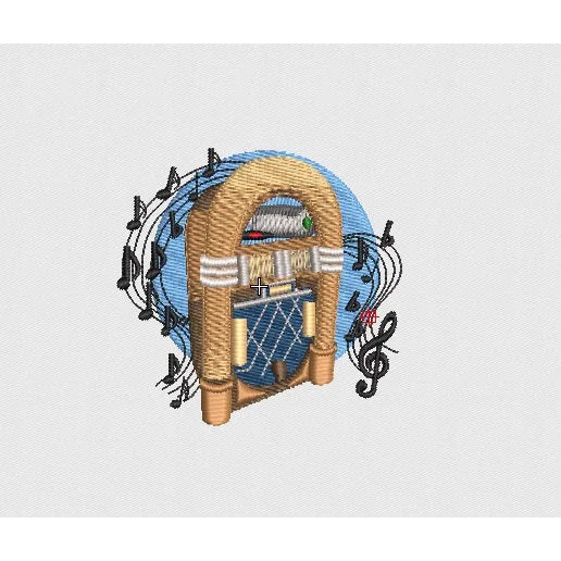 Music Embroidery Design