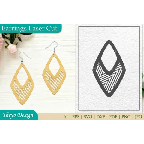 Earrings Laser Cut SVG Bundle
