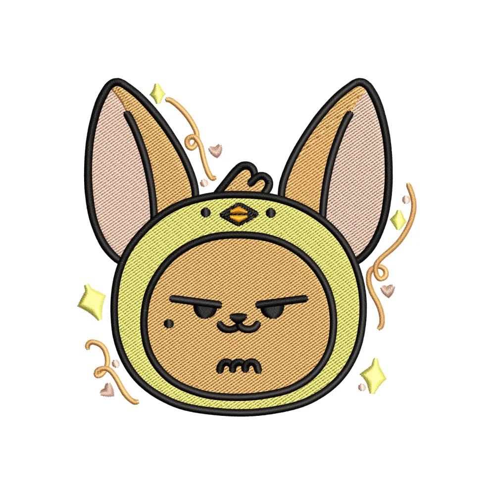 Angry Cats Embroidery Design