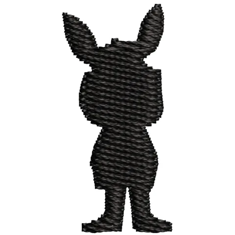 Crazy Rabbit Embroidery Design