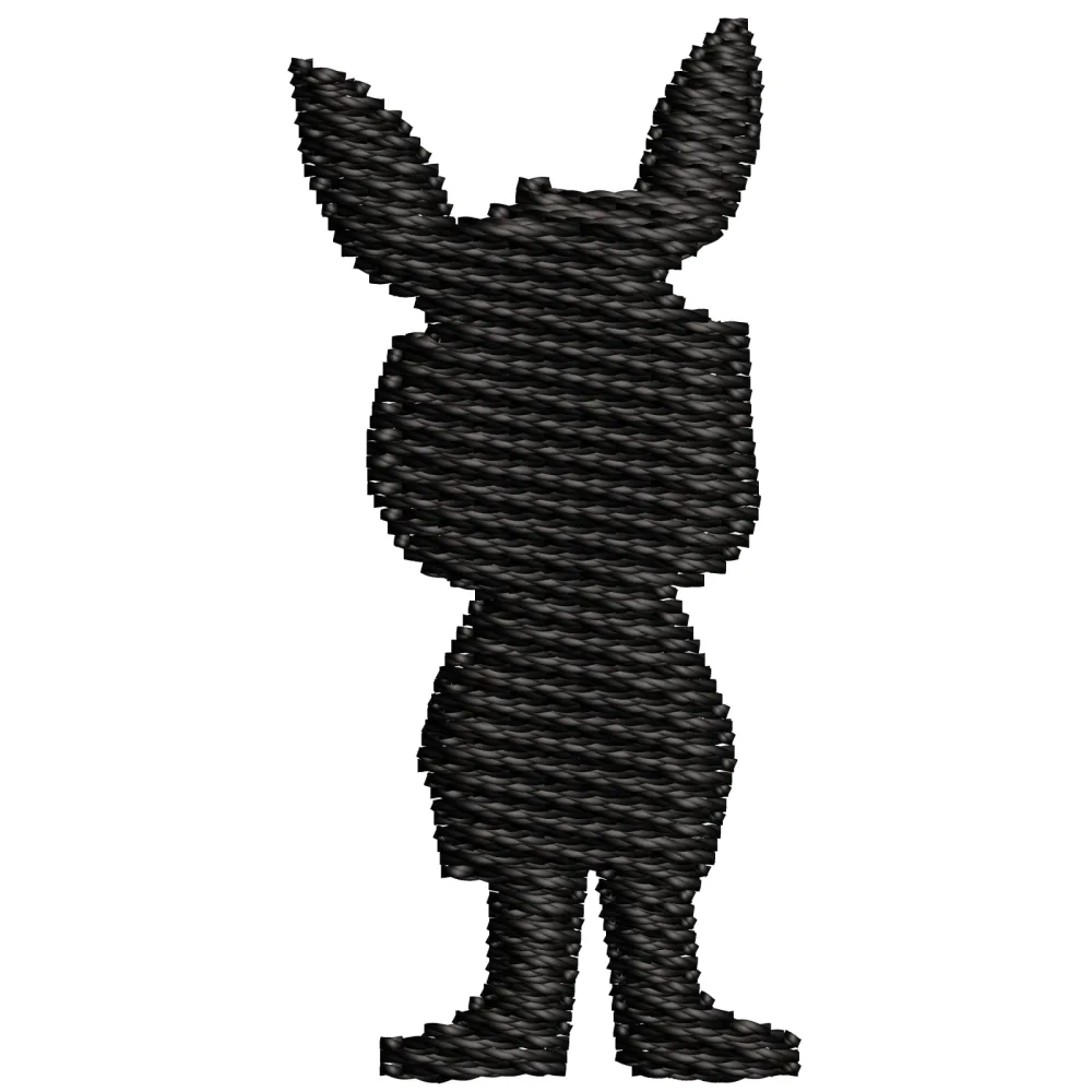 Crazy Rabbit Embroidery Design