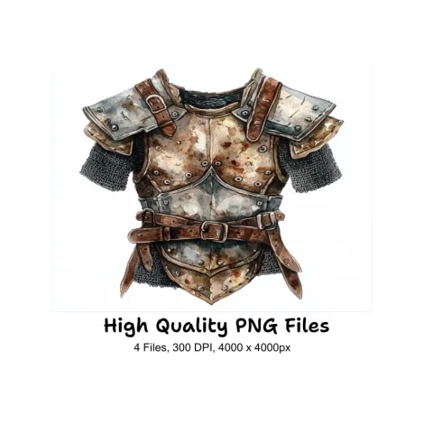 Medieval Armor Clipart Bundle