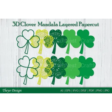 Clover Mandala SVG Bundle