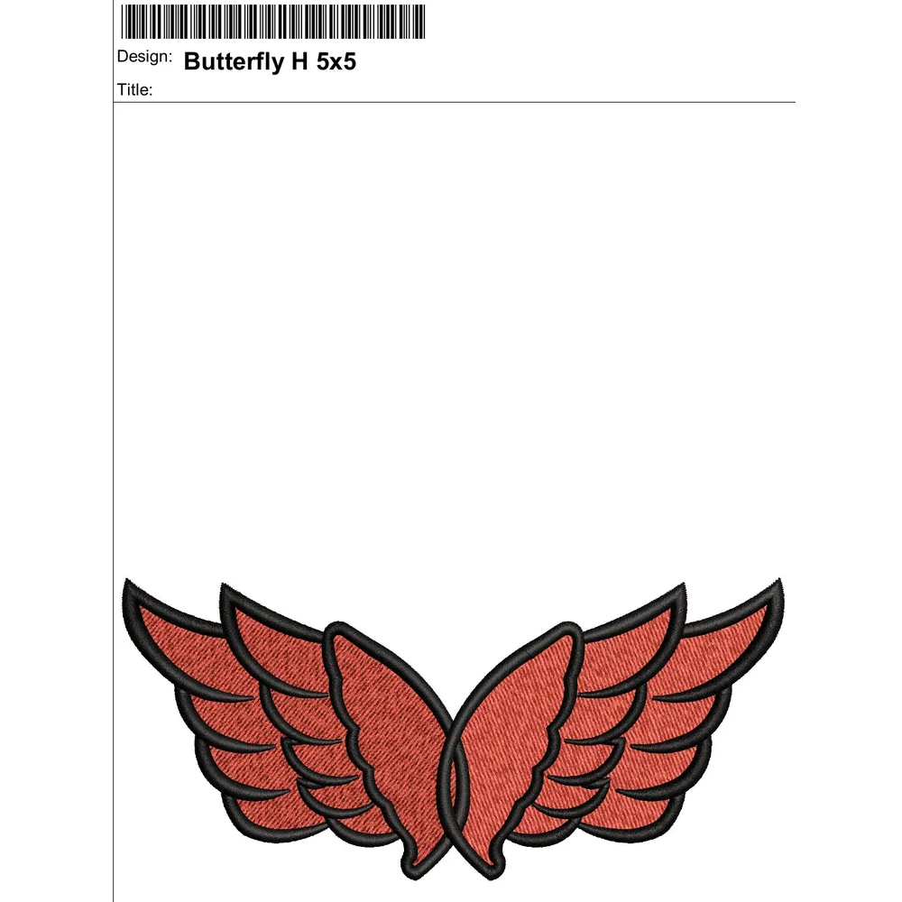 Butterfly Embroidery Design