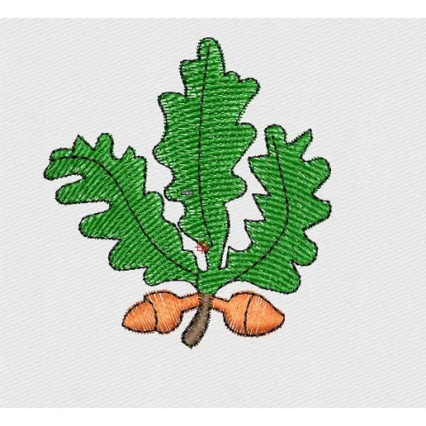 Orange Embroidery Design