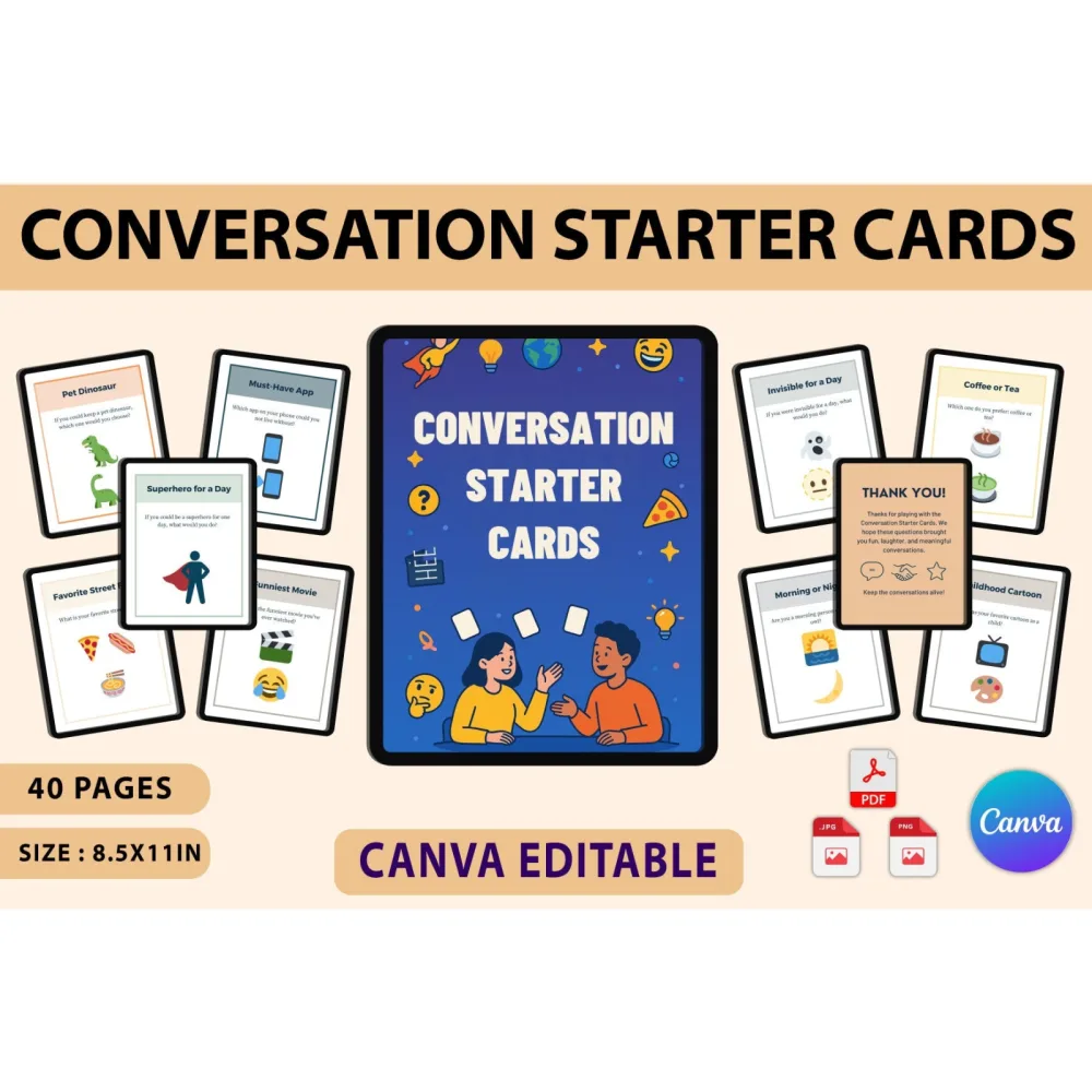 Conversation Starter Cards for Engaging Discussions
