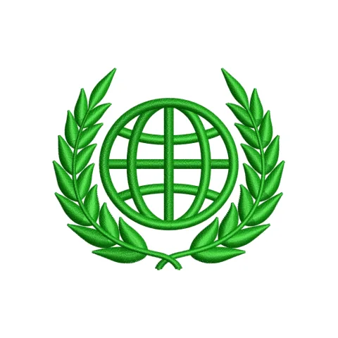 Green World Embroidery Design