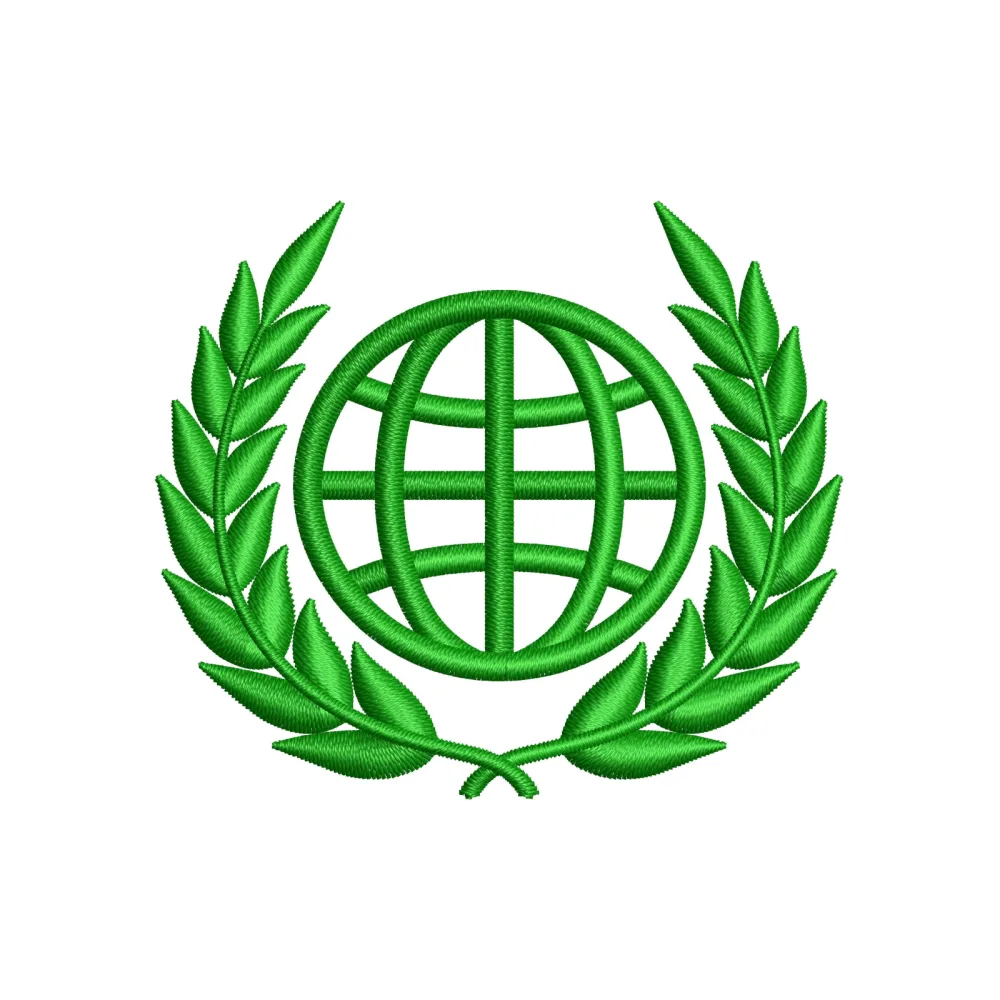 Green World Embroidery Design