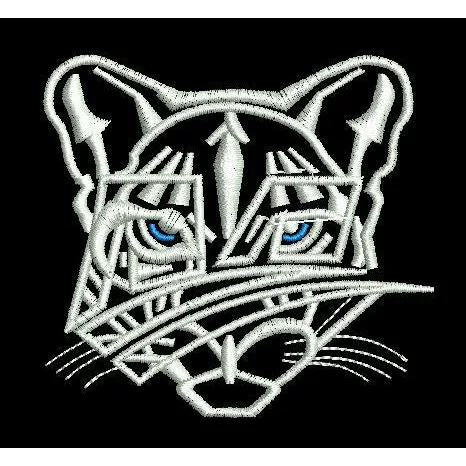 White Tiger Embroidery Design