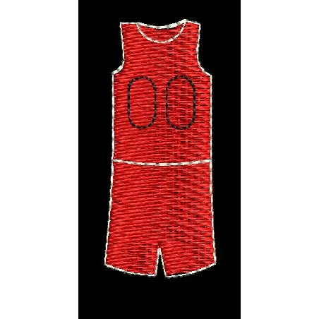 Red Jersey Embroidery Design