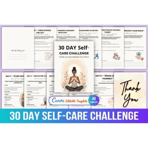 Day Self-Care Challenge Planner
