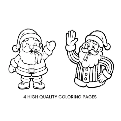 Santa Claus Christmas Coloring Books