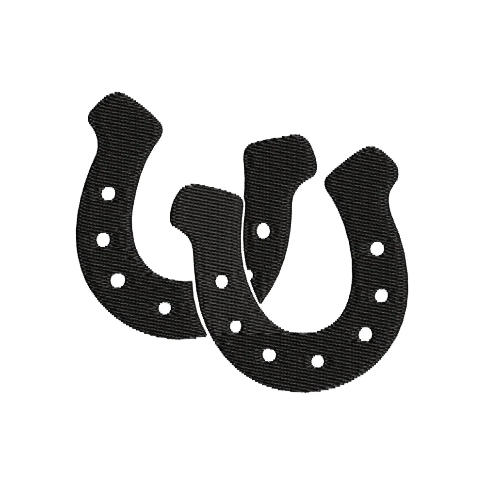 Horse Pair Shoe Embroidery Design