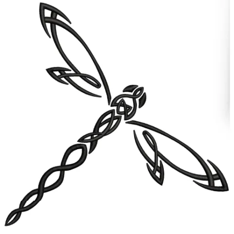 Dragonfly Embroidery Design
