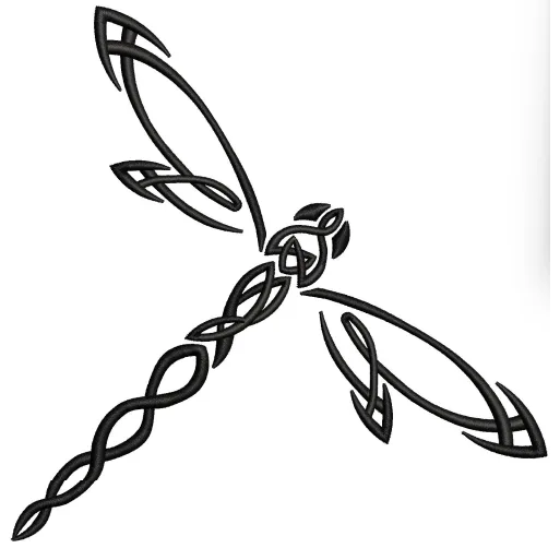 Dragonfly Embroidery Design