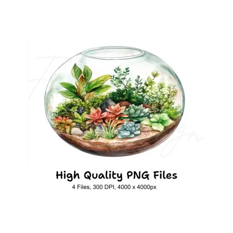 Terrarium Clipart Bundle