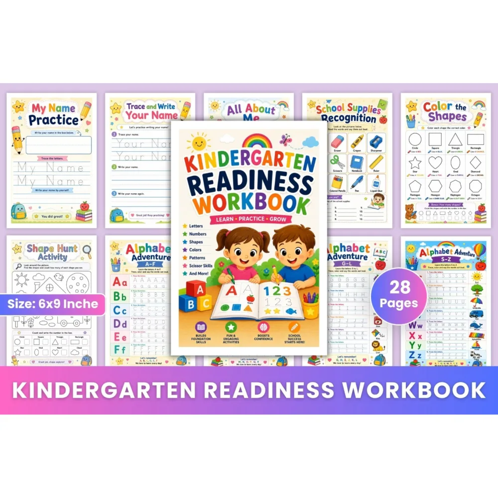 Kindergarten Readiness Workbook