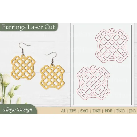 Earrings Laser Cut SVG Bundle
