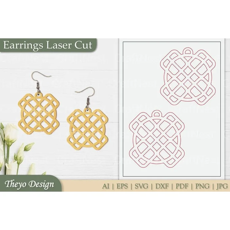 Earrings Laser Cut SVG Bundle