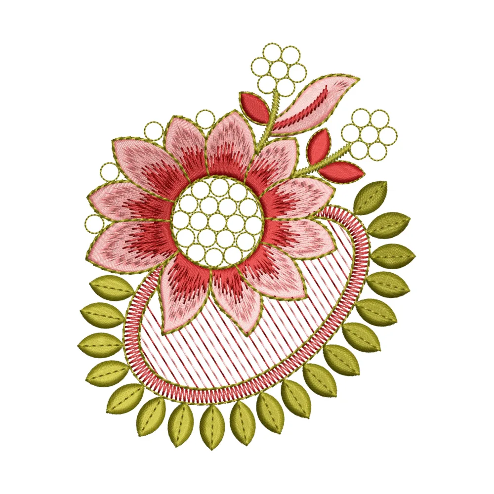 Sun Flower Embroidery Design