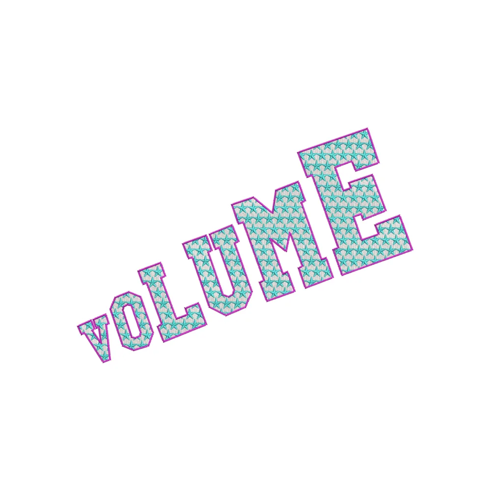 Volume Embroidery Design