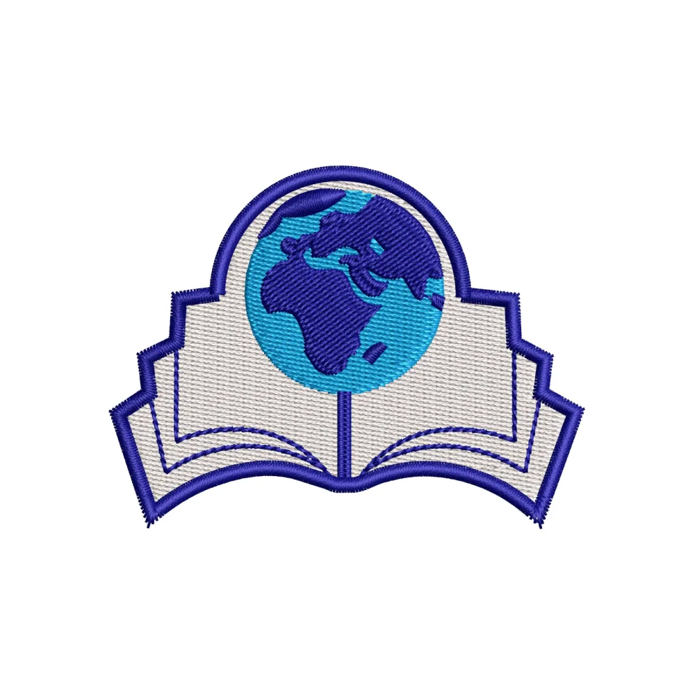 Knowlige World Embroidery Design