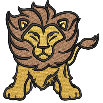 Lion King Embroidery Design