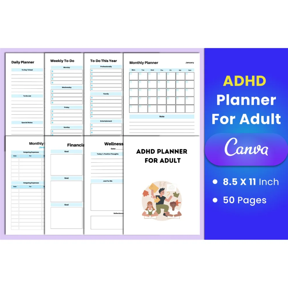 ADHD Adult Planner