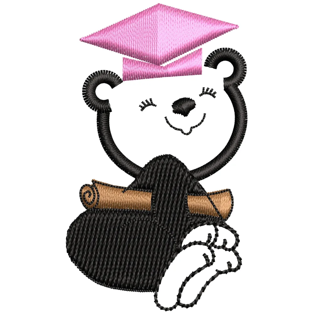Bear Well Embroidery Design