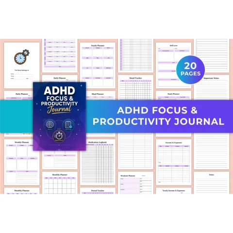 Adhd Focus Productivity Journal
