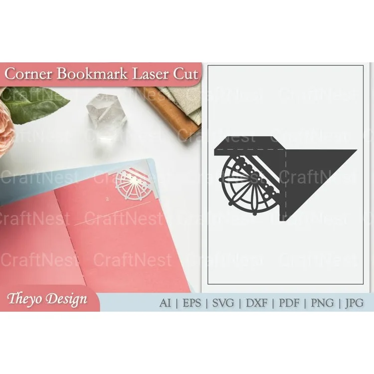 Mandala Corner Bookmark SVG Bundle