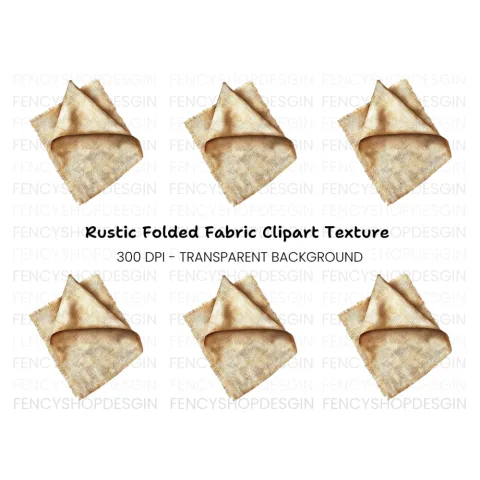 Rustic Burlap Fabric Texture Clipart Bundle