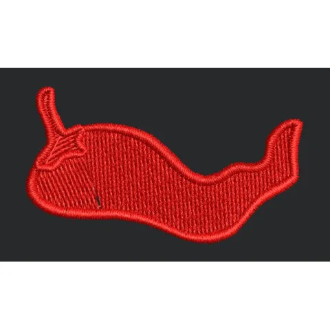 Chili Pepper Curve Embroidery Design