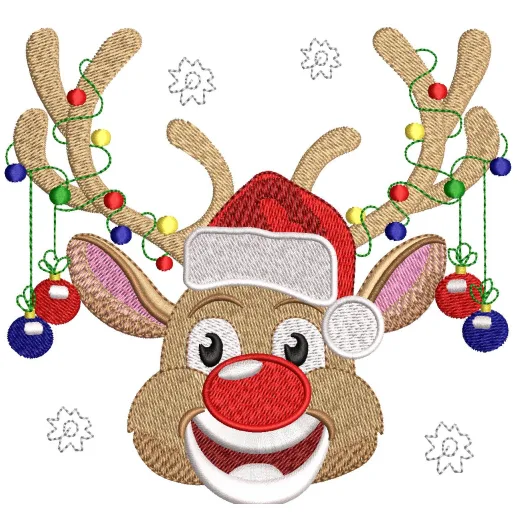 Deer Embroidery Design