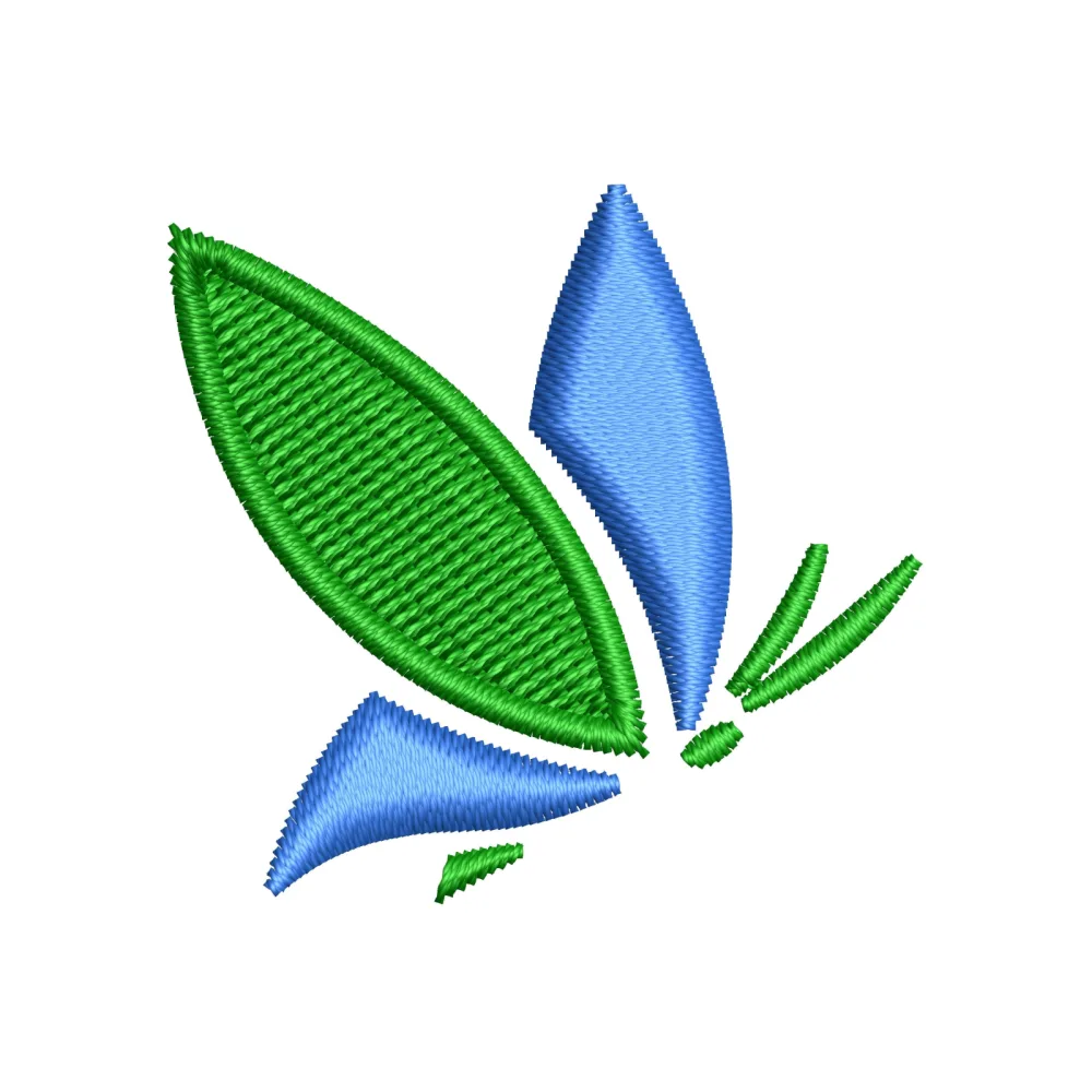 Green Butter Embroidery Design