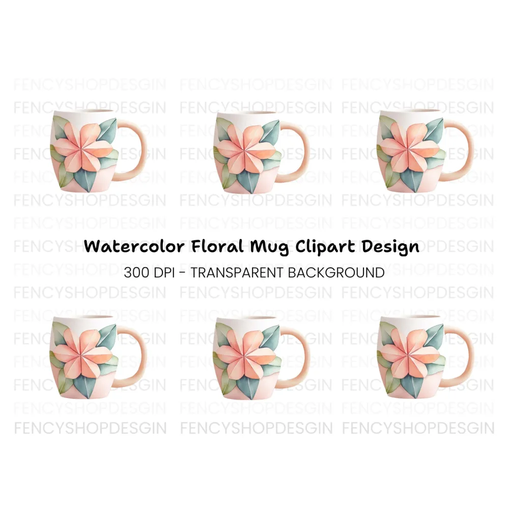 Elegant Origami Flower Clipart Bundle
