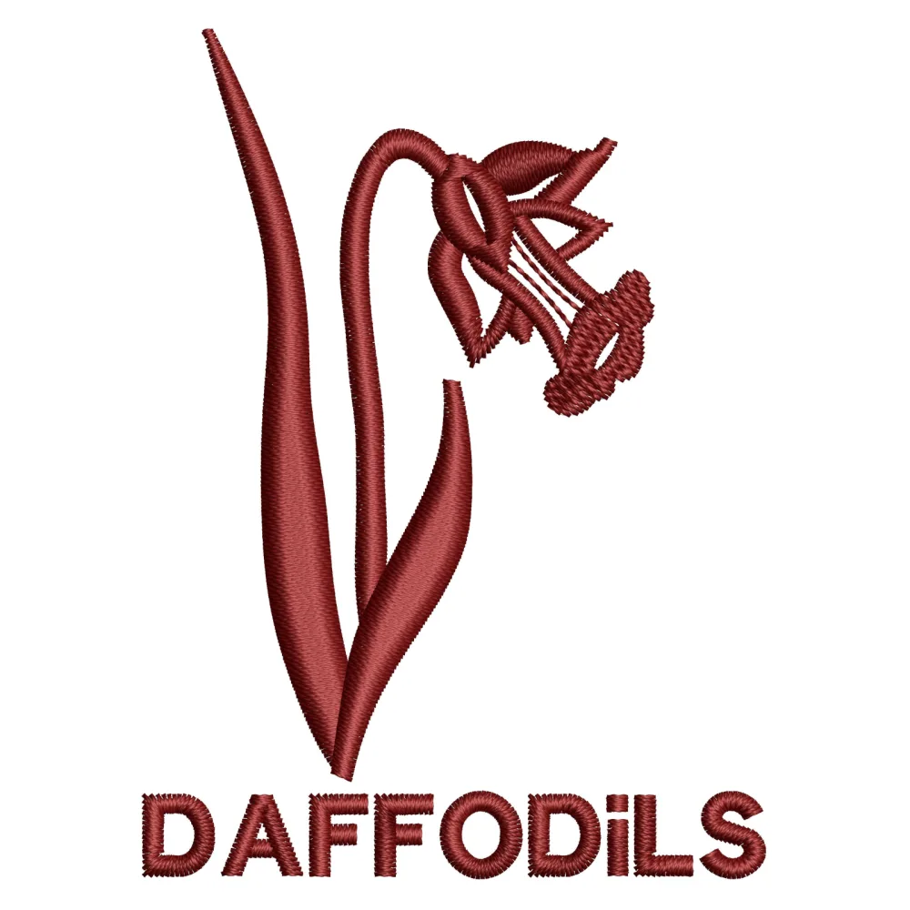Daffodil Embroidery Design