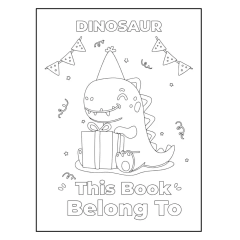 Dinosaur Coloring and Scissor Skills Activities