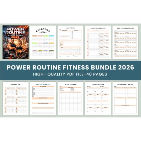 Power Routine Fitness Planner