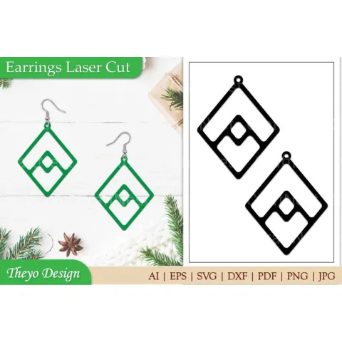 Laser Cut Earrings SVG Bundle