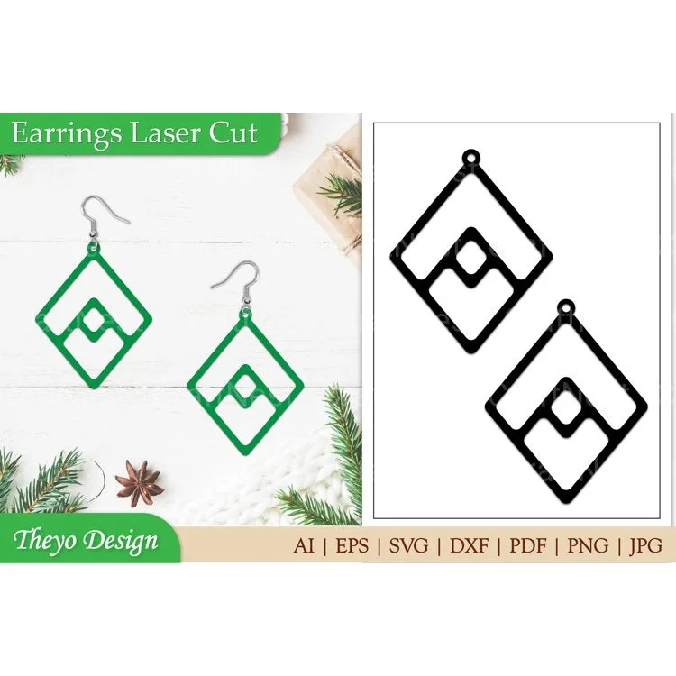 Laser Cut Earrings SVG Bundle