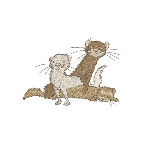 Mice Embroidery Design