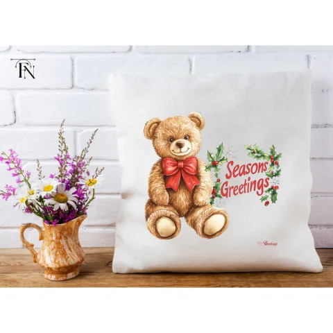Cute Teddy Bear Christmas Clipart Bundle