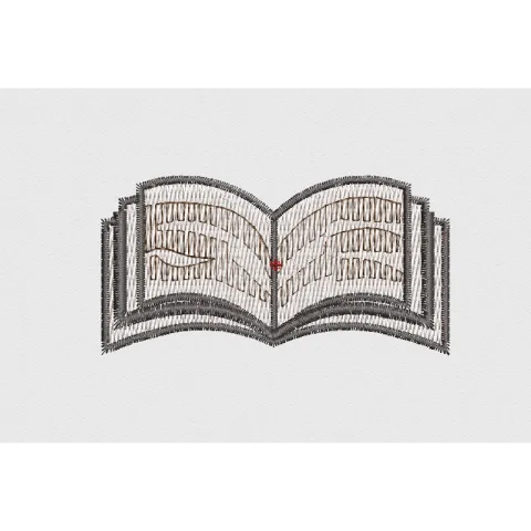 Books Embroidery Design