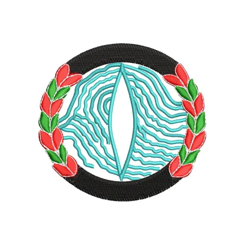 Gate of Water Embroidery Design